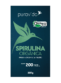 SPIRULINA ORGÂNICA C/200 TABLETES 500MG