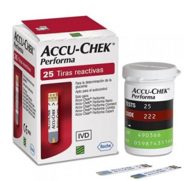 TIRAS ACCU-CHEK PERFORMA S/CHIP C/50UNID